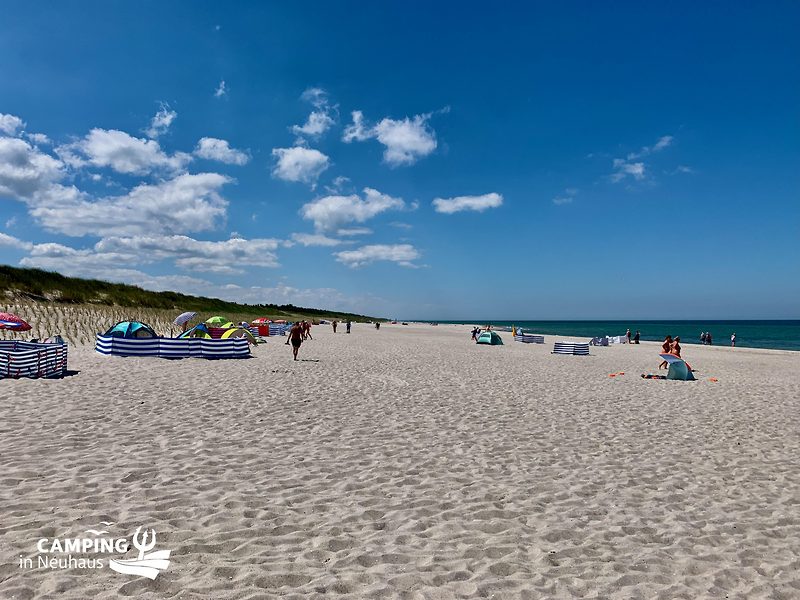 Strandansicht im Juni 2024